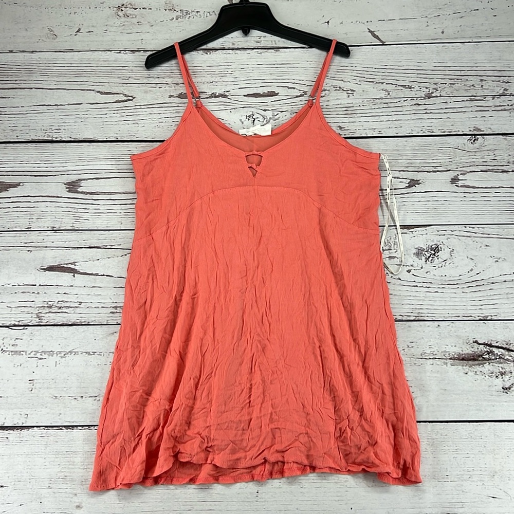 Salty Lemon Midi Dress Size L Coral
